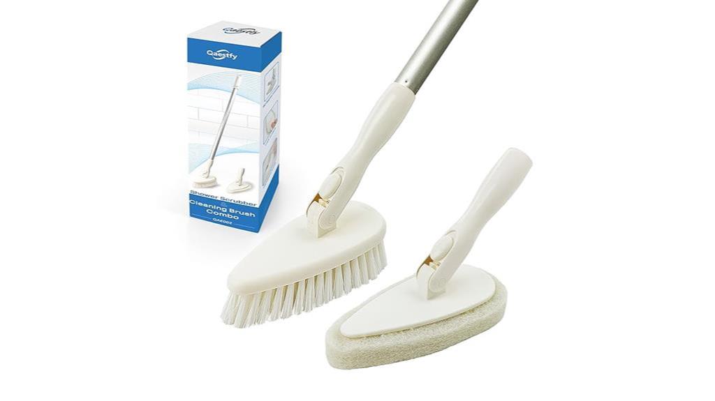 adjustable handle shower brush