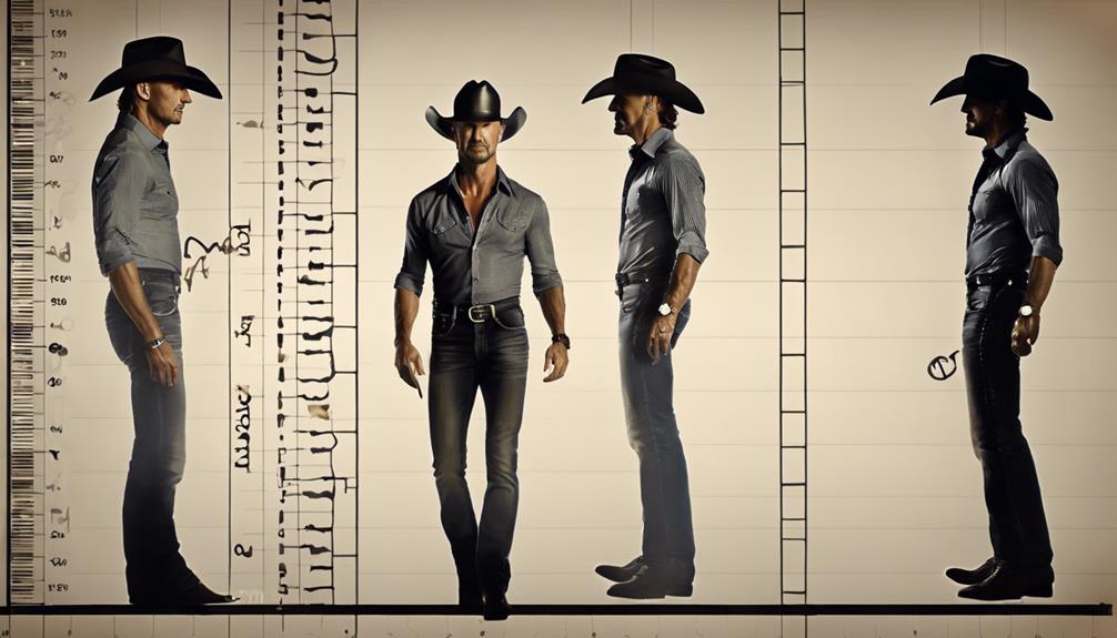 detailed analysis of tim mcgraw s height