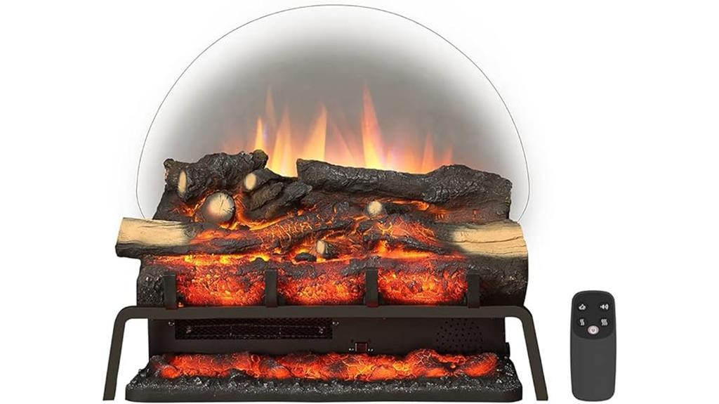 electric fireplace log set