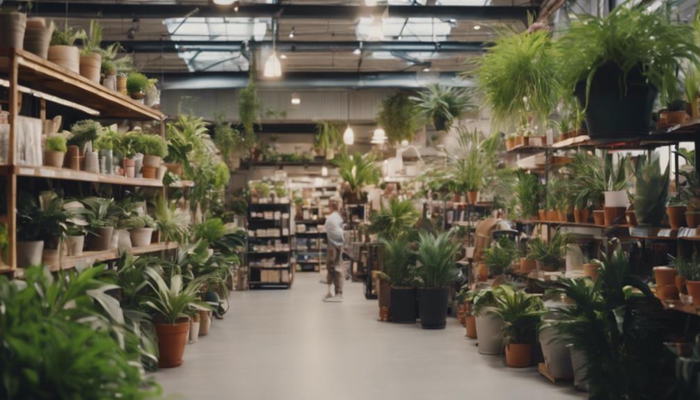 hardware stores sell plants