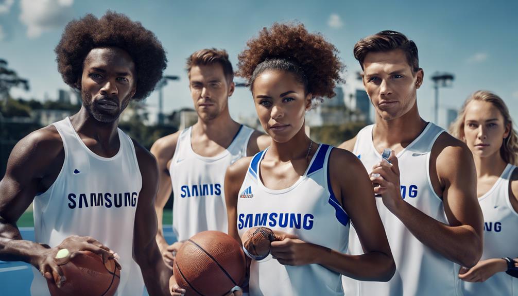 influential athletes endorse samsung