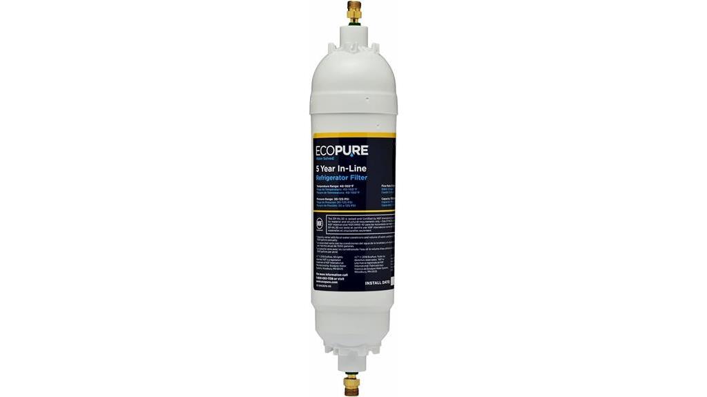 long lasting ecopure refrigerator filter