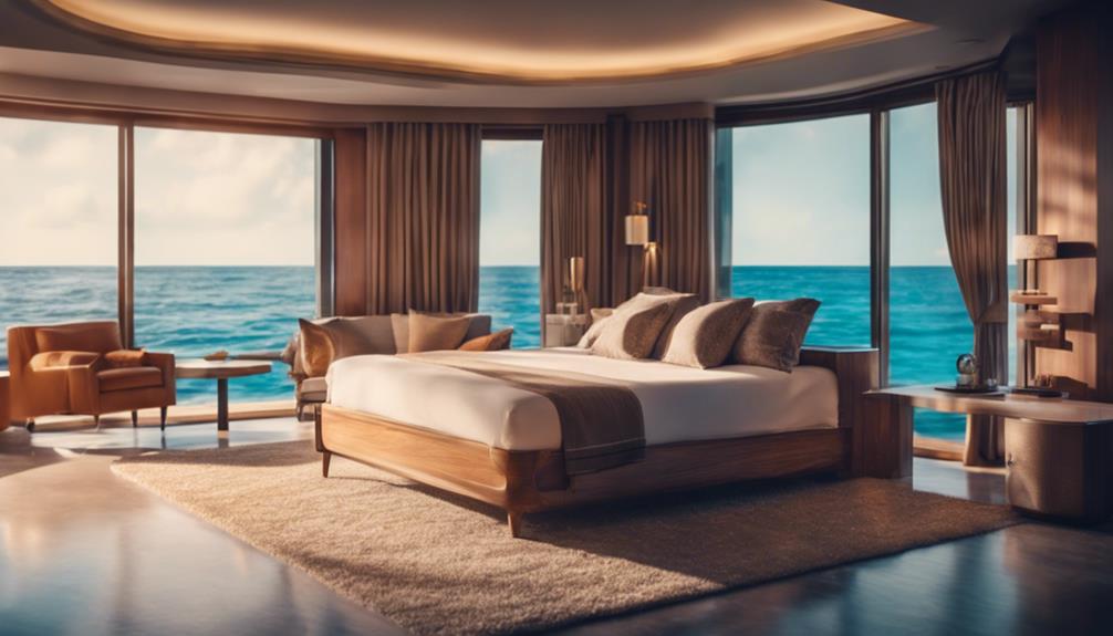 luxurious underwater suites offered