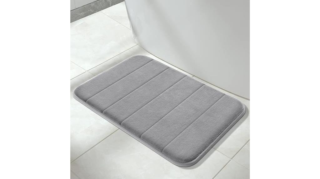 plush memory foam bath mat