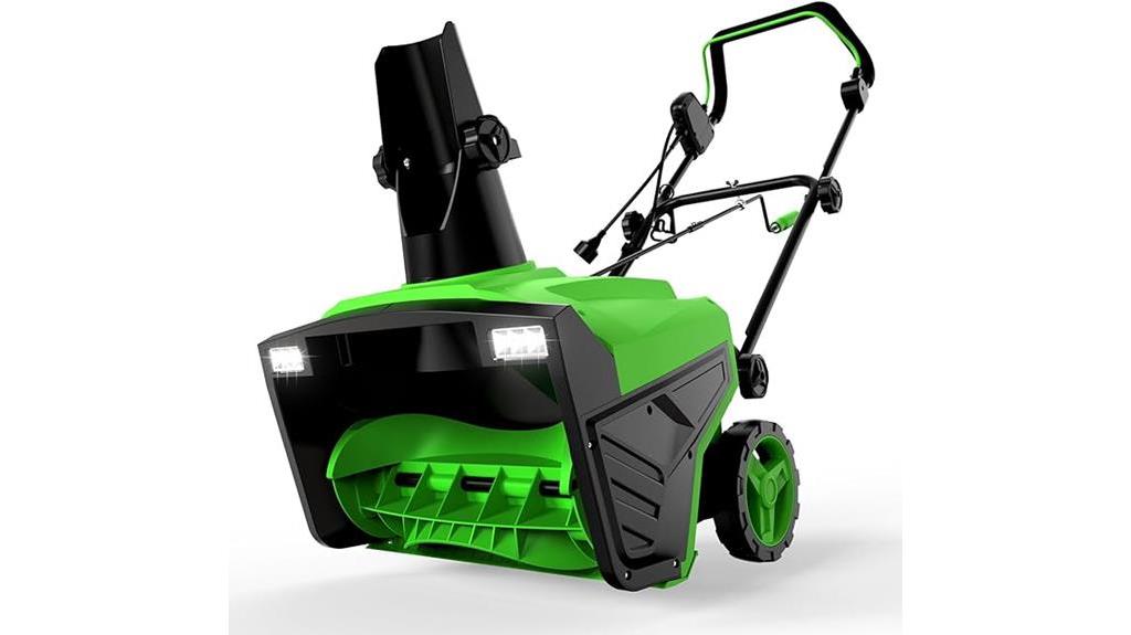 powerful electric snow blower