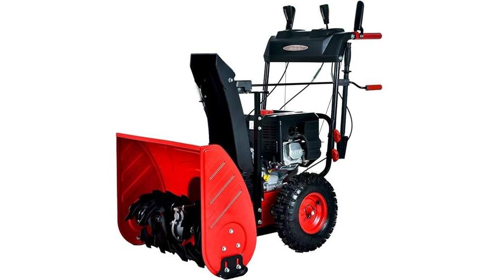 powerful gas snow blower