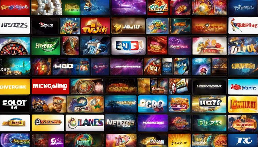 slot games selection options