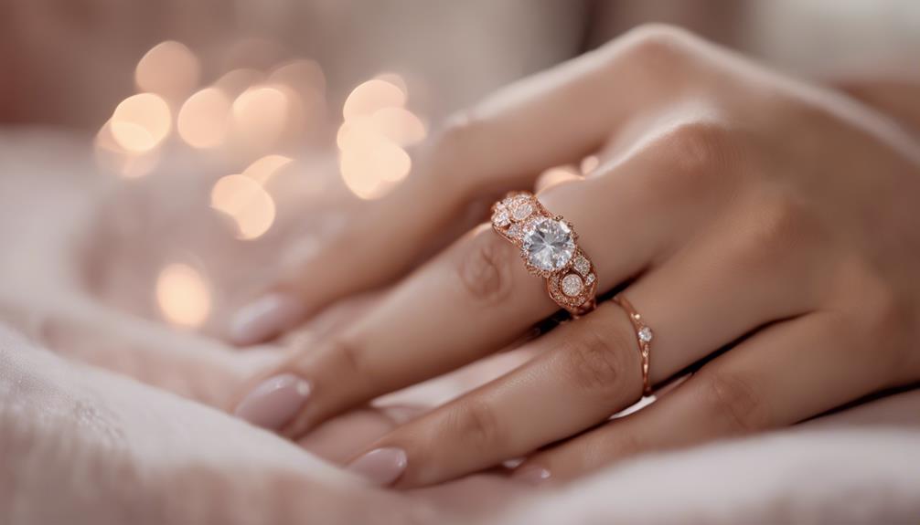 sparkling diamond ring photograph