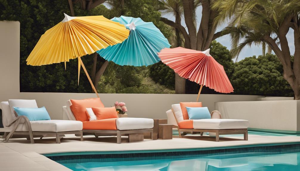 stylish pool umbrella shades