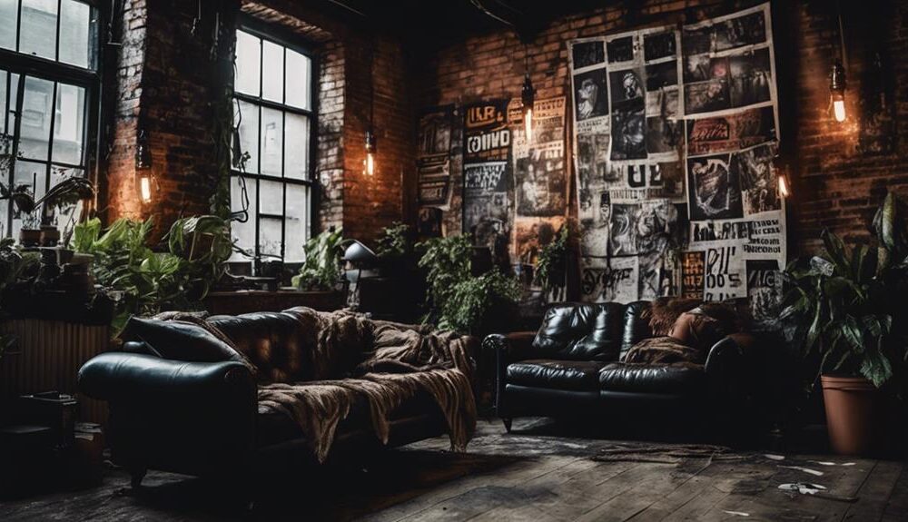 edgy grunge room decor