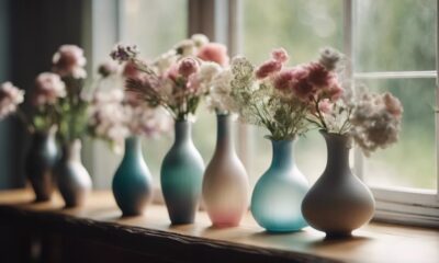 elegant vases enhance decor