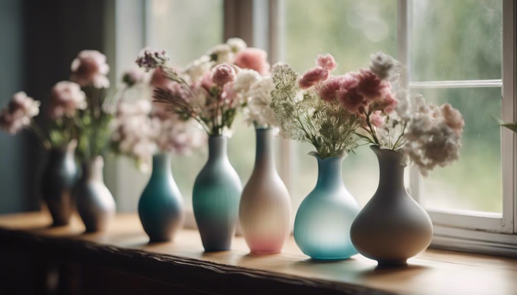 elegant vases enhance decor