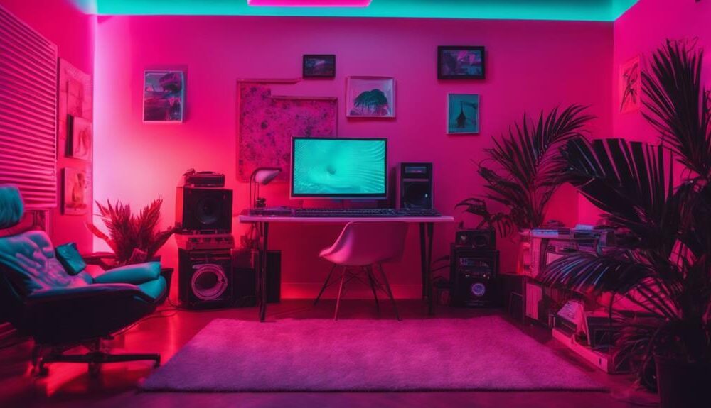 retro aesthetic vaporwave decor