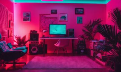 retro aesthetic vaporwave decor