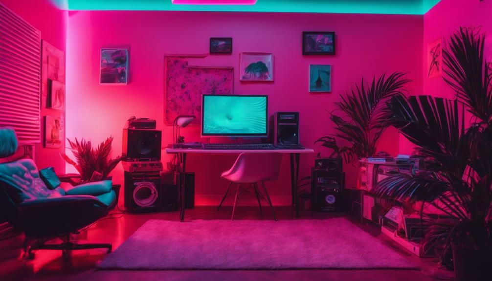 retro aesthetic vaporwave decor