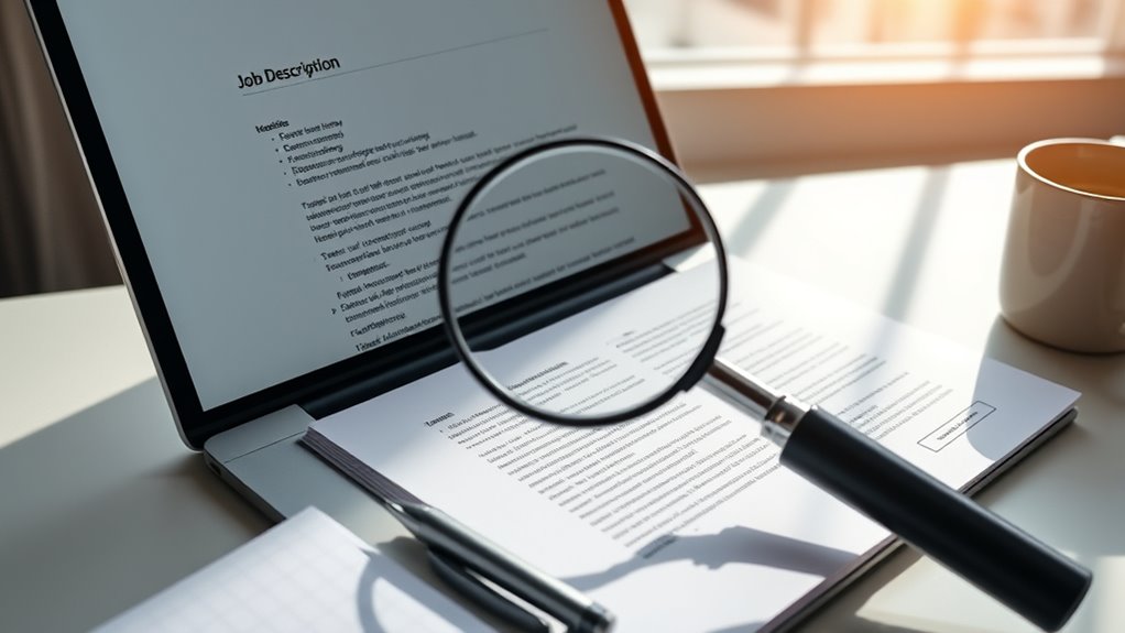 analyze job description thoroughly