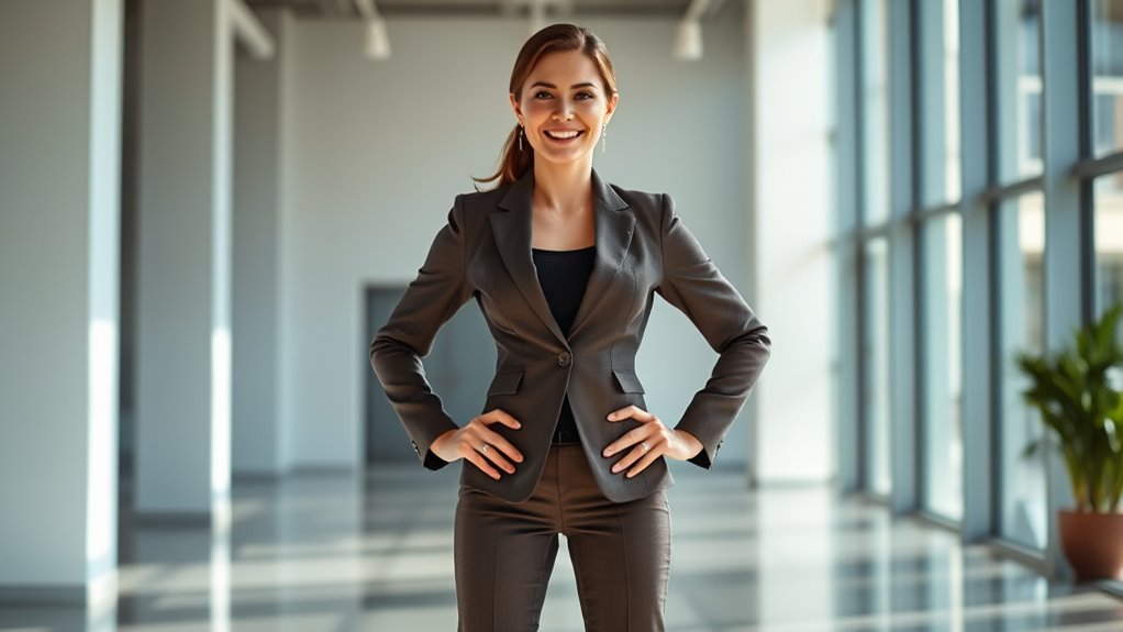 adopt confident body language