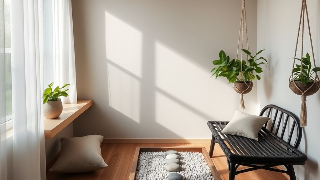 create calm tranquil plant space