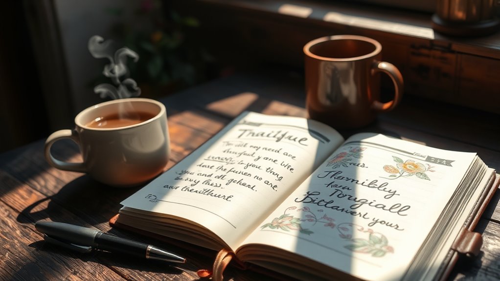 cultivate gratitude through journaling