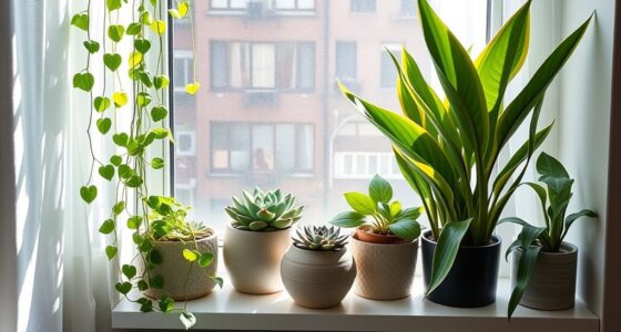 easy care urban plants