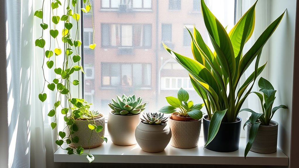 easy care urban plants