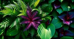 exotic tropical plant aesthetics