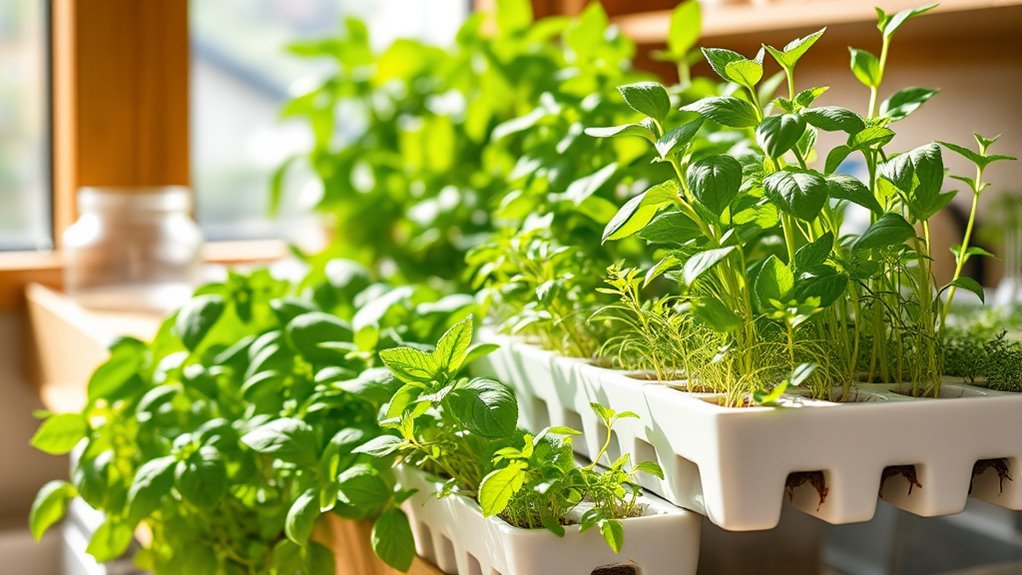 indoor hydroponic herb garden