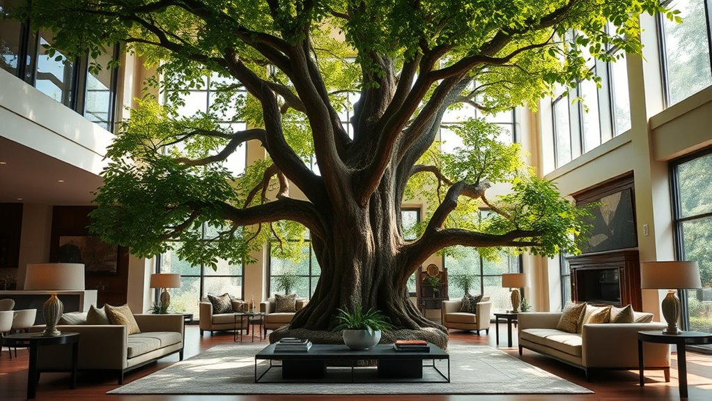 indoor tree lighting and care