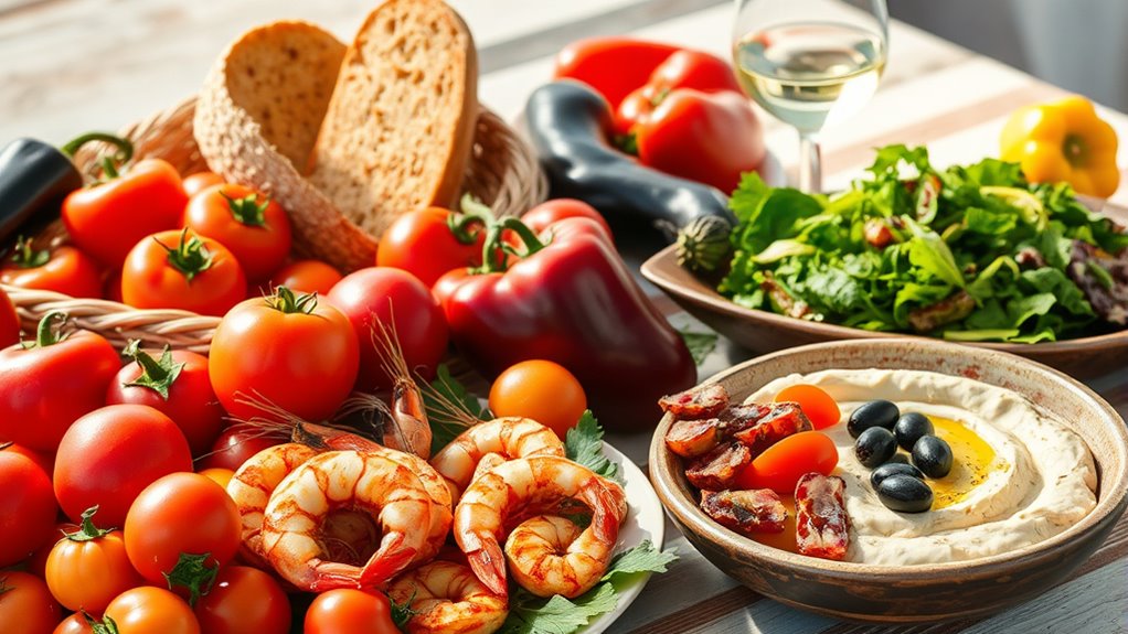 mediterranean diet with olive oil