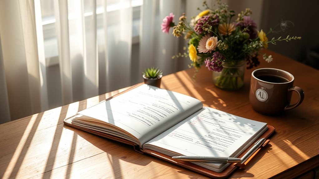 morning ritual organizes tasks