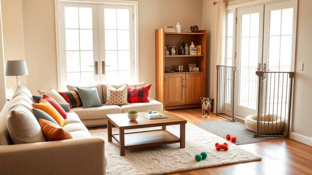 pet proofing and cozy environment