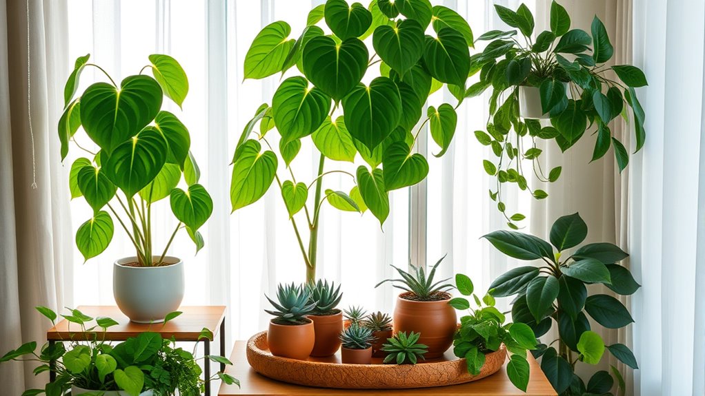 thoughtful plant pairing and containers