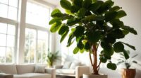 using big indoor plants