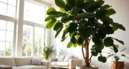 using big indoor plants