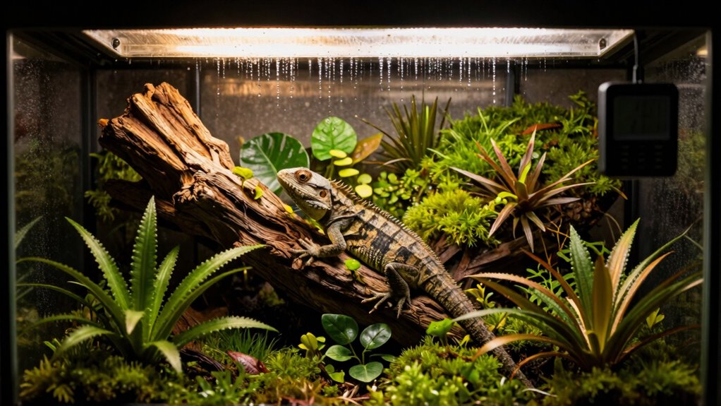 maintain optimal reptile humidity