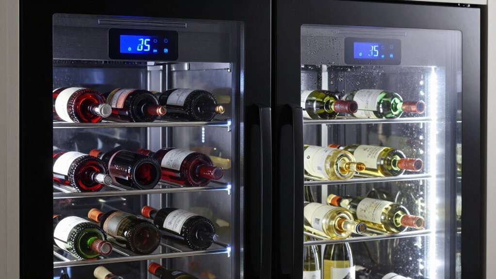 multiple temperature zones optimize wine storage