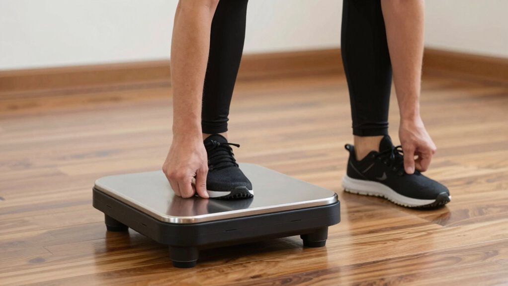 proper stance for vibration exercise