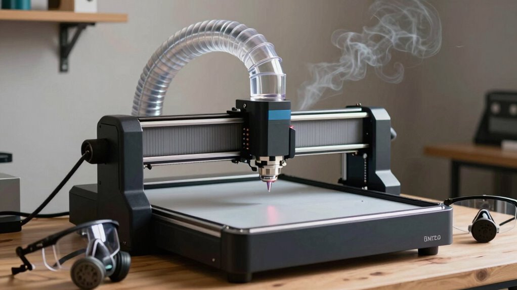 proper ventilation ensures safe engraving