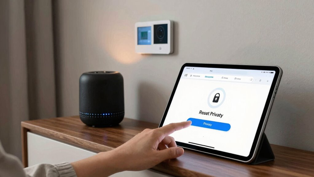 review adjust and manage privacy