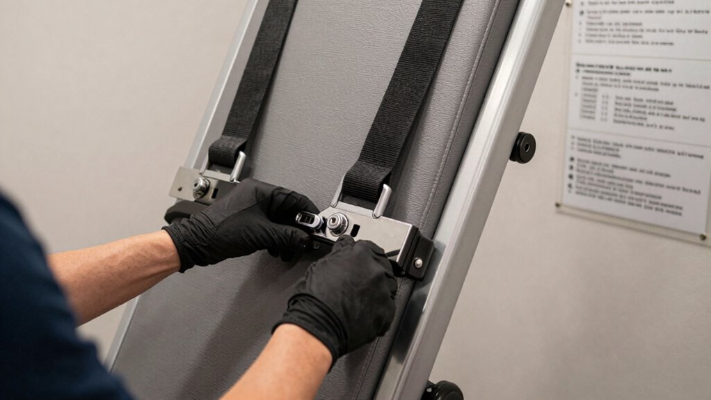 safe inversion table setup