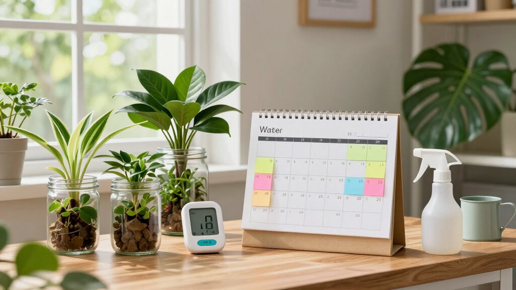 set reminders for watering