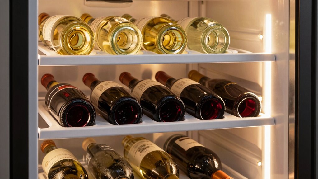 store wines at proper temperatures