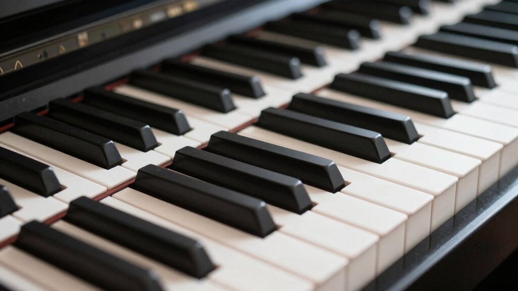 types of piano keys