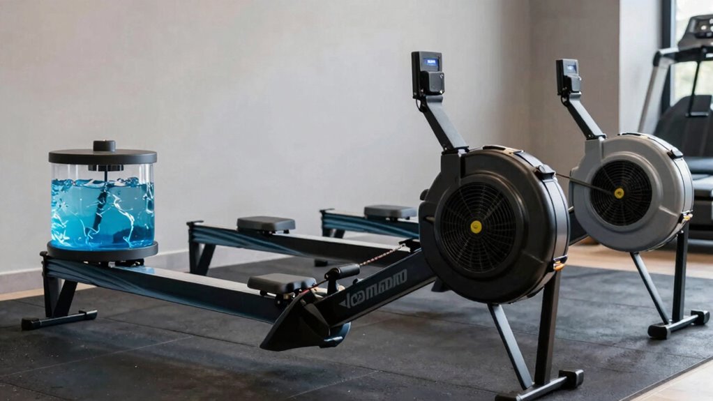 types of rowing machines