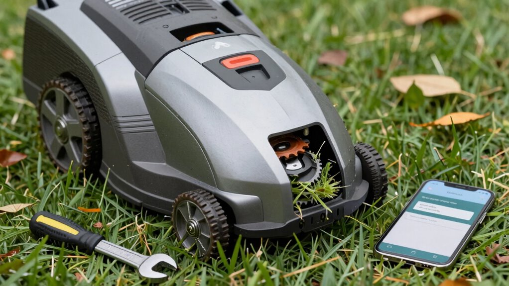 update check maintain mower