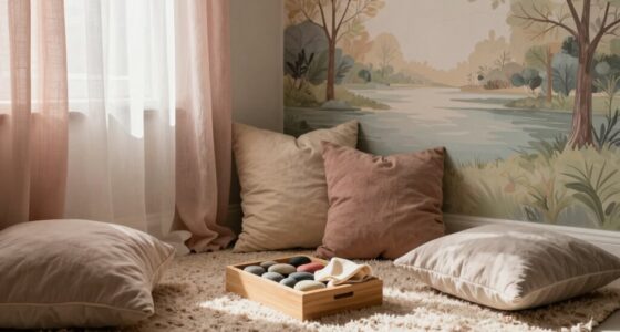 calming sensory corner setup