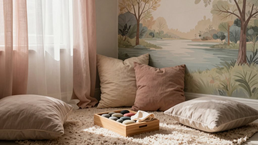 calming sensory corner setup