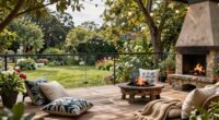 comfortable backyard retreat