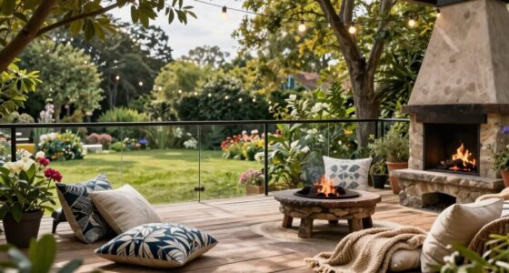 comfortable backyard retreat