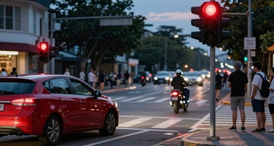 misjudging light change timing